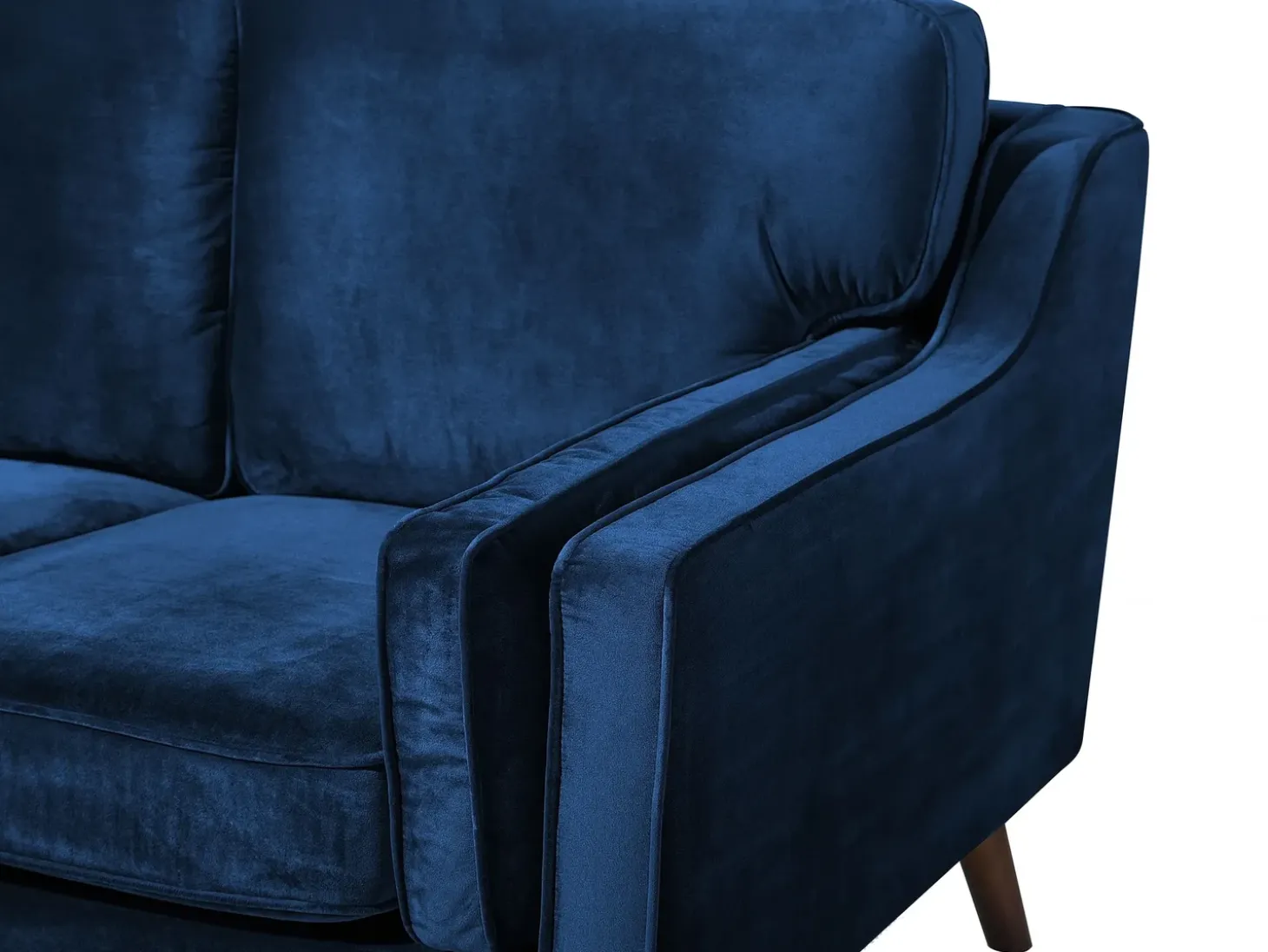 Sofa 3 personers LOKKA Velour Navy Blå