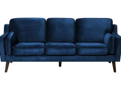 Sofa 3 personers LOKKA Velour Navy Blå