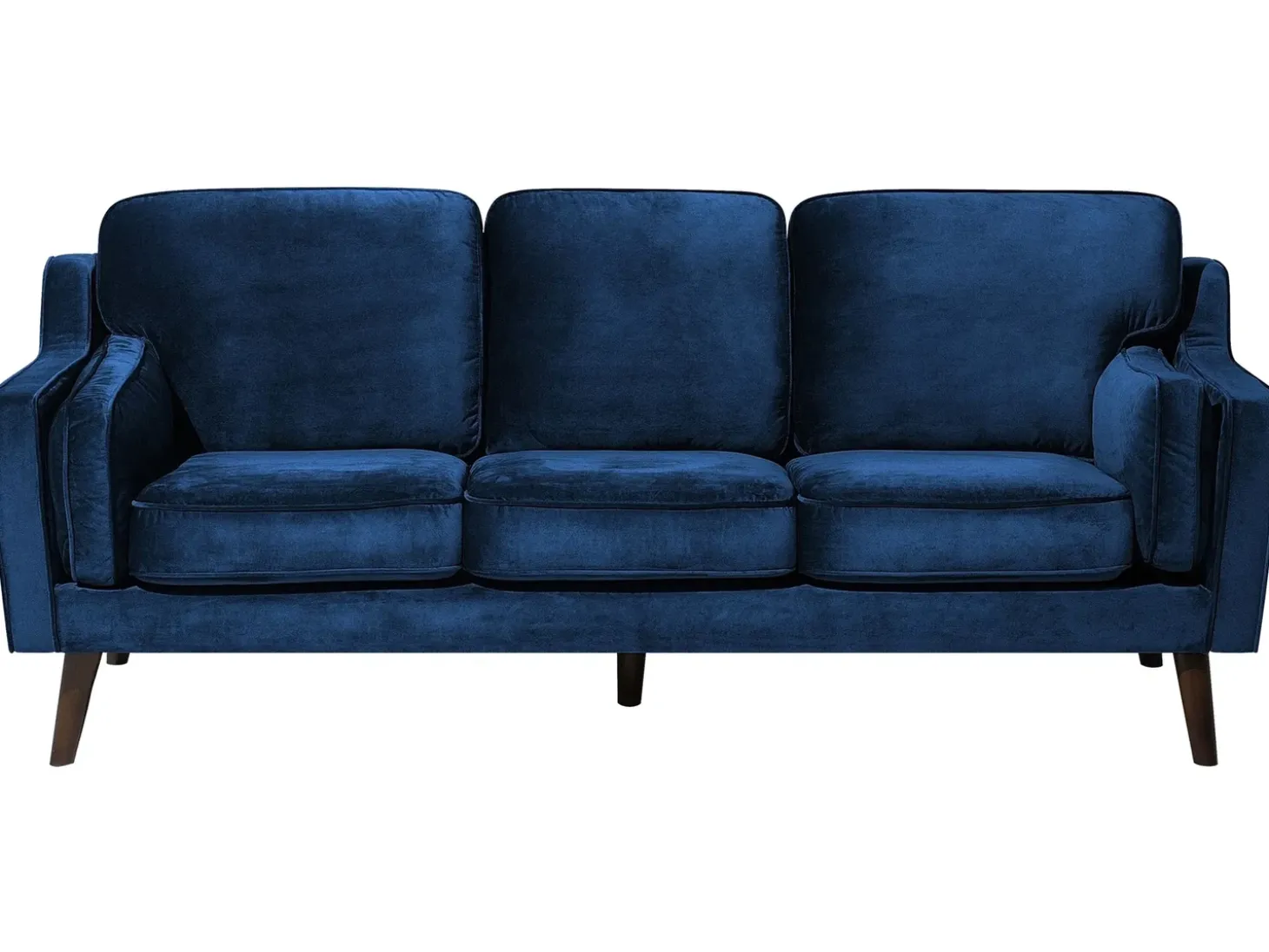 Sofa 3 personers LOKKA Velour Navy Blå