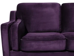 Sofa 3 personers LOKKA Velour Purpur