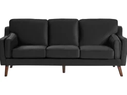 Sofa 3 personers LOKKA Velour Sort