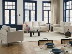 Sofa 2 personers LOUSTO Lys Beige