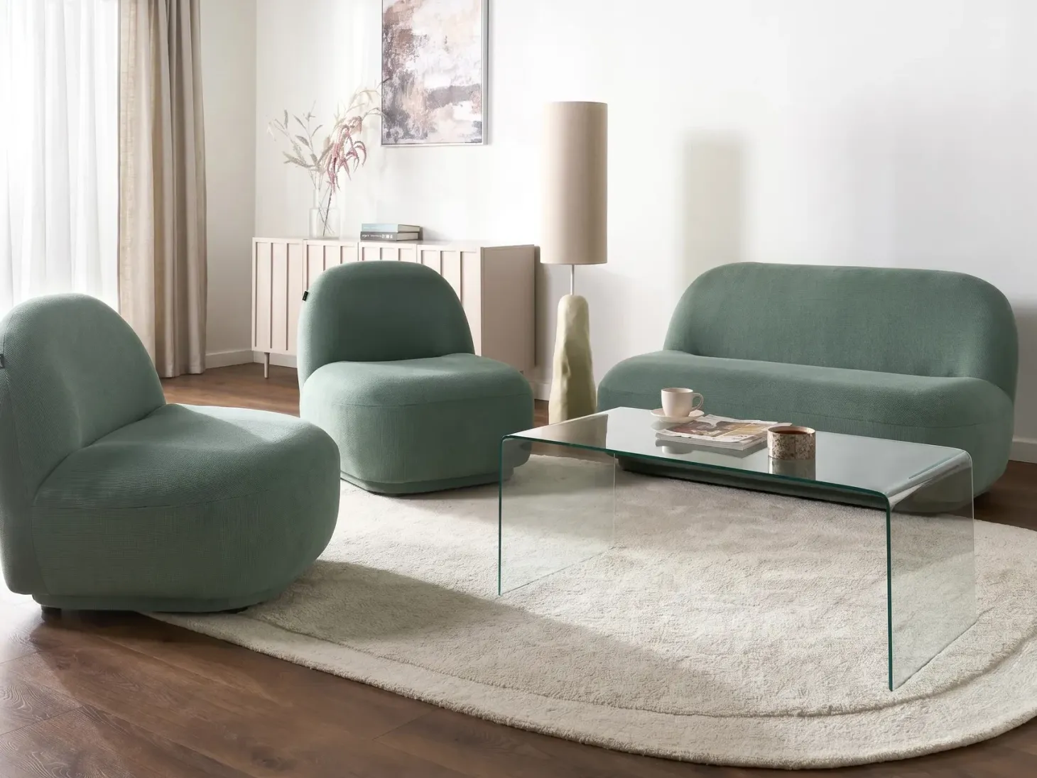 Sofa 2 personers LOVBERG Lysegrøn