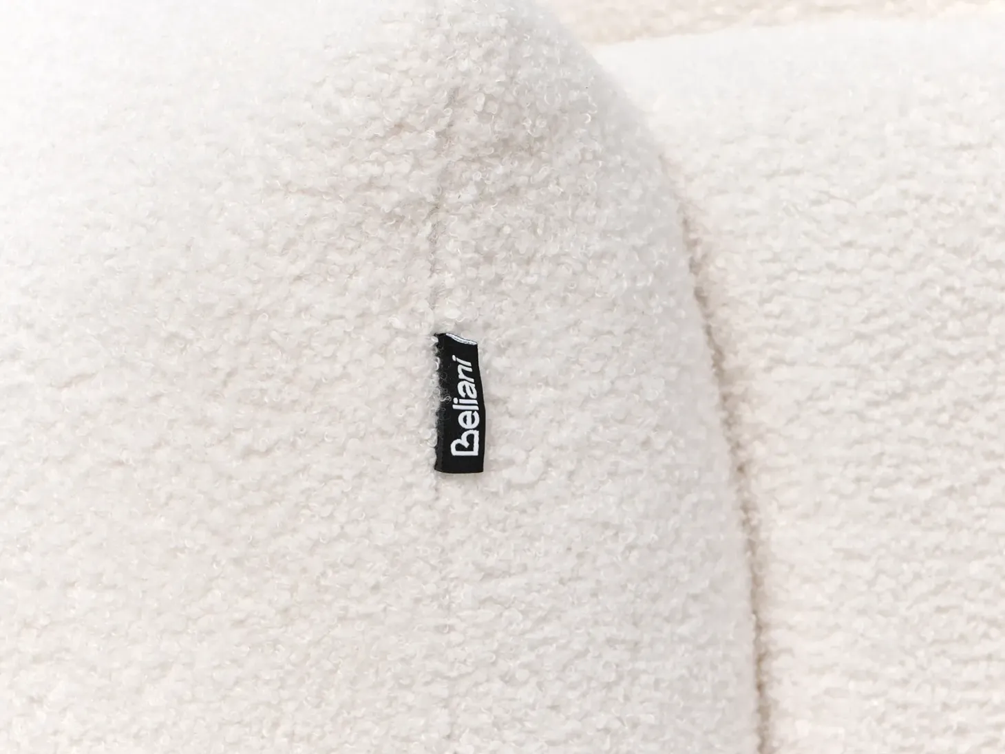 Sofa 3 personers LUVOS Boucle Cremehvid