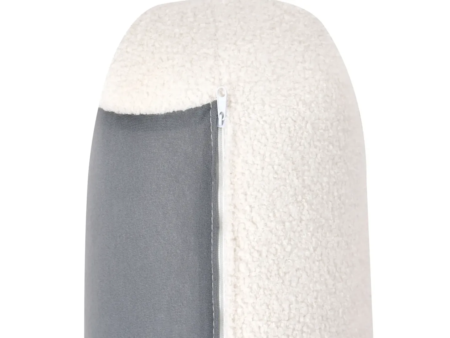 Sofa 3 personers LUVOS Boucle Cremehvid