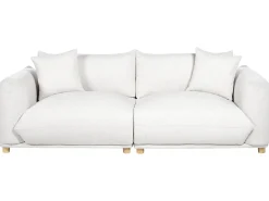 Sofa 3 personers LUVOS Cremehvid