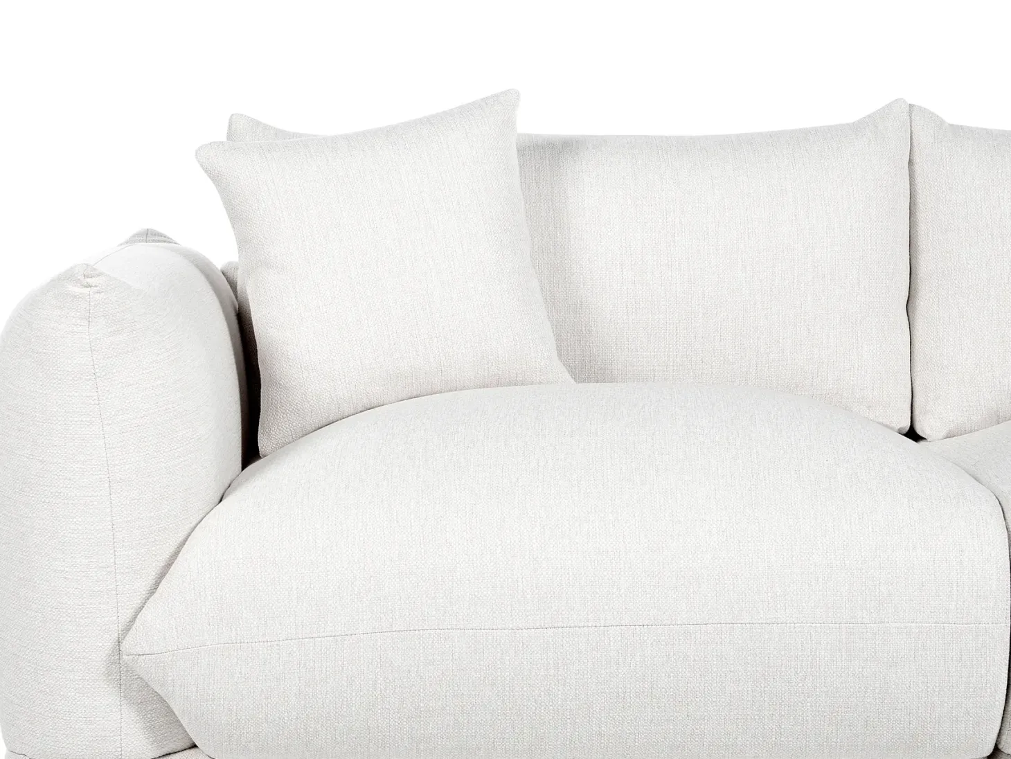 Sofa 3 personers LUVOS Cremehvid