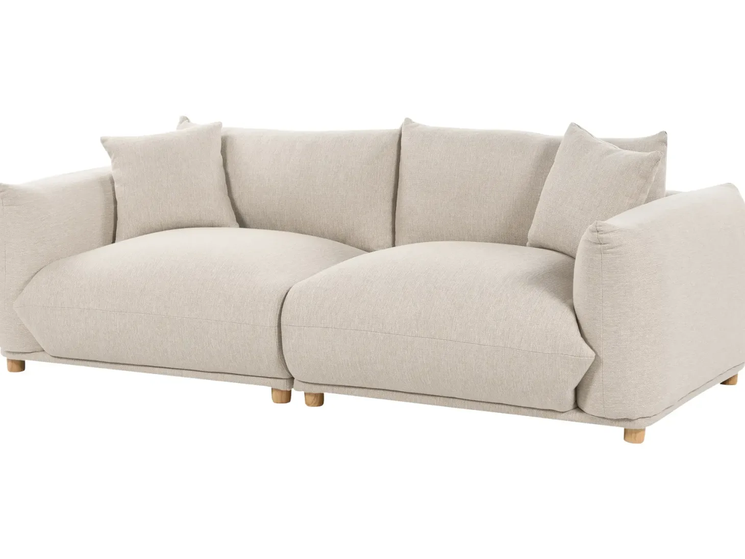 Sofa 3 personers LUVOS Lys Beige