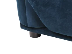 Sofa 3 personers LUVOS Velour Mørkeblå
