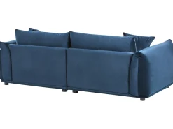 Sofa 3 personers LUVOS Velour Mørkeblå