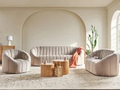 Sofa 2 personers MALUNG Velour Beige
