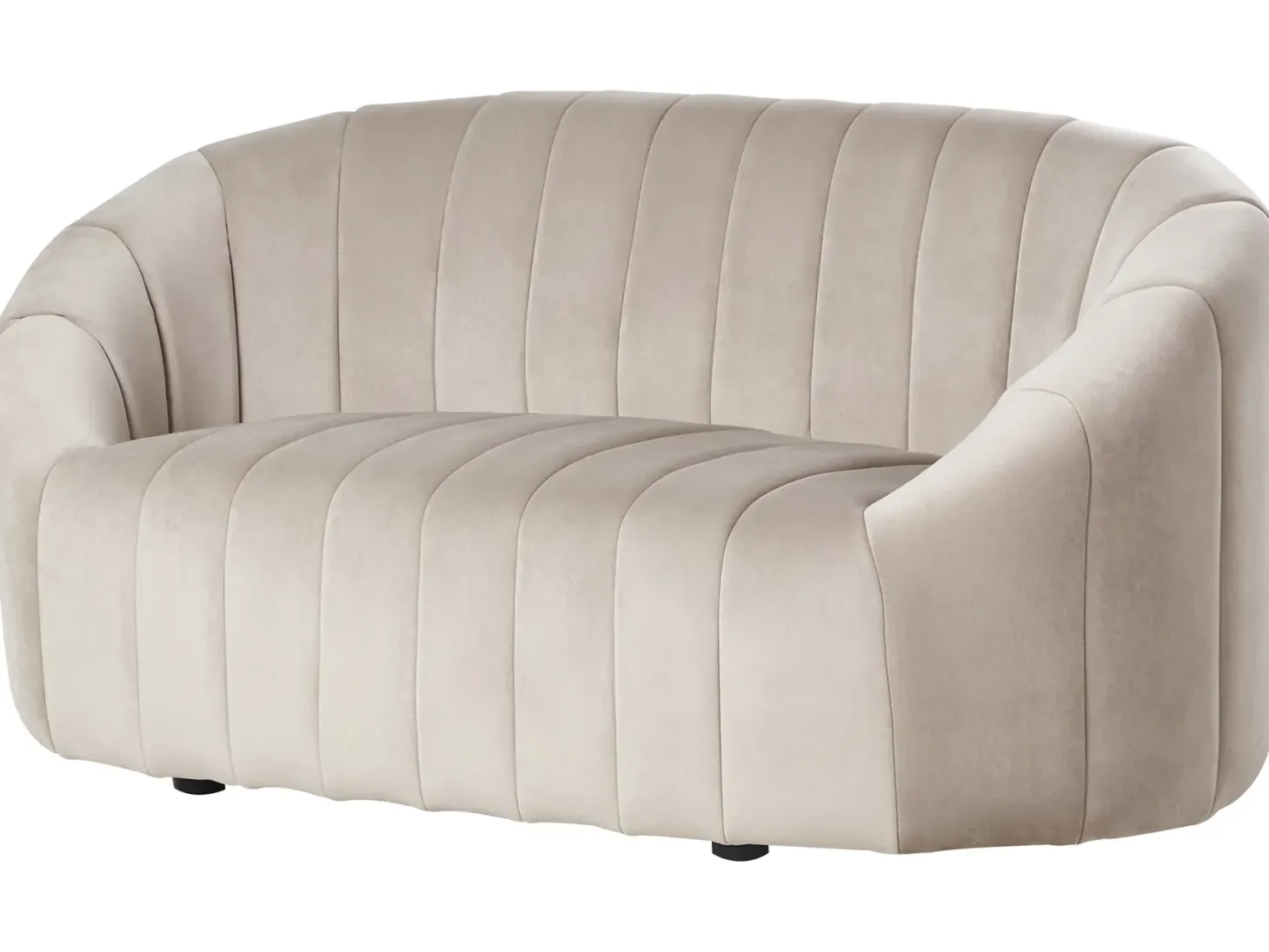 Sofa 2 personers MALUNG Velour Beige