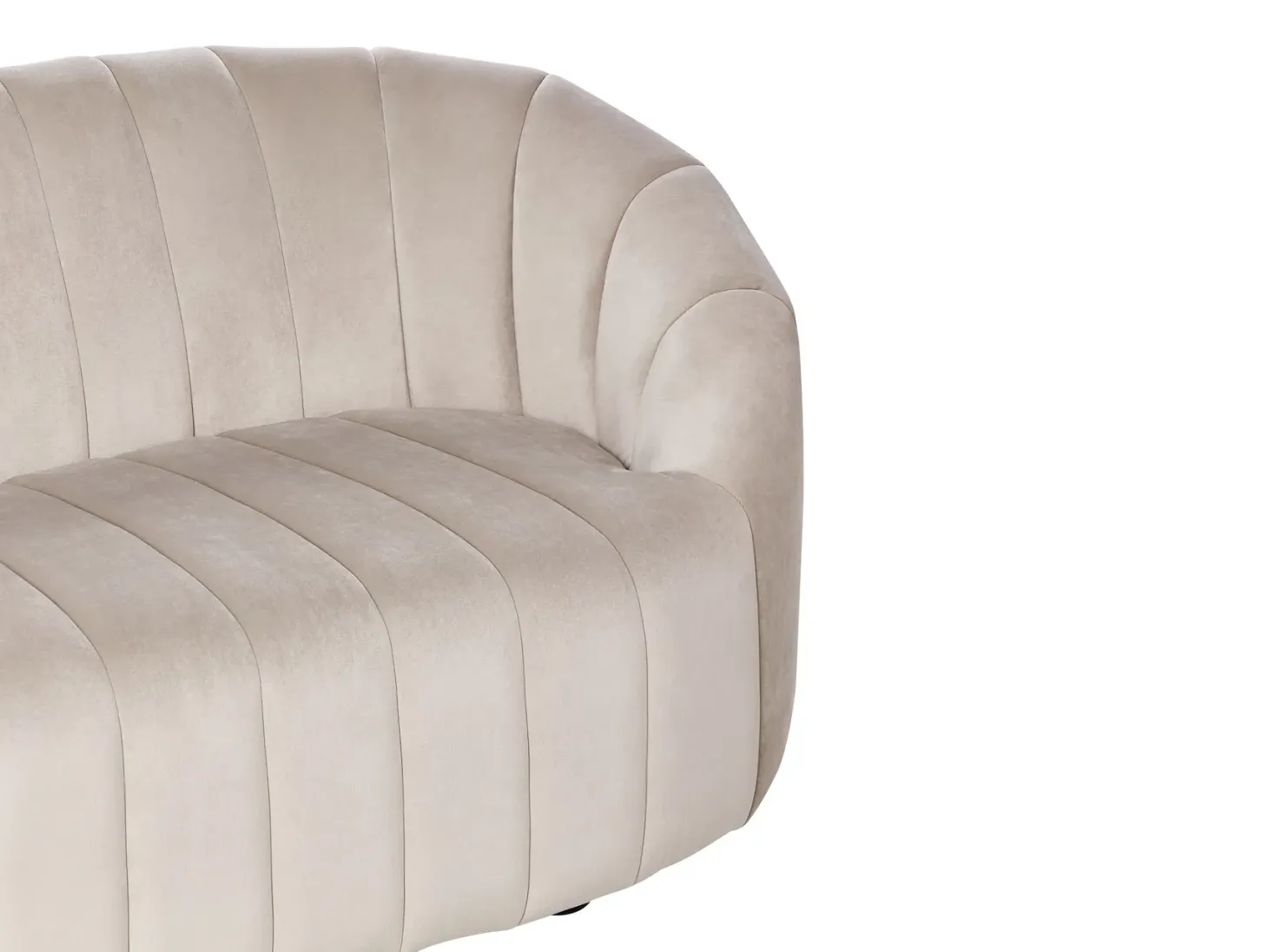 Sofa 2 personers MALUNG Velour Beige