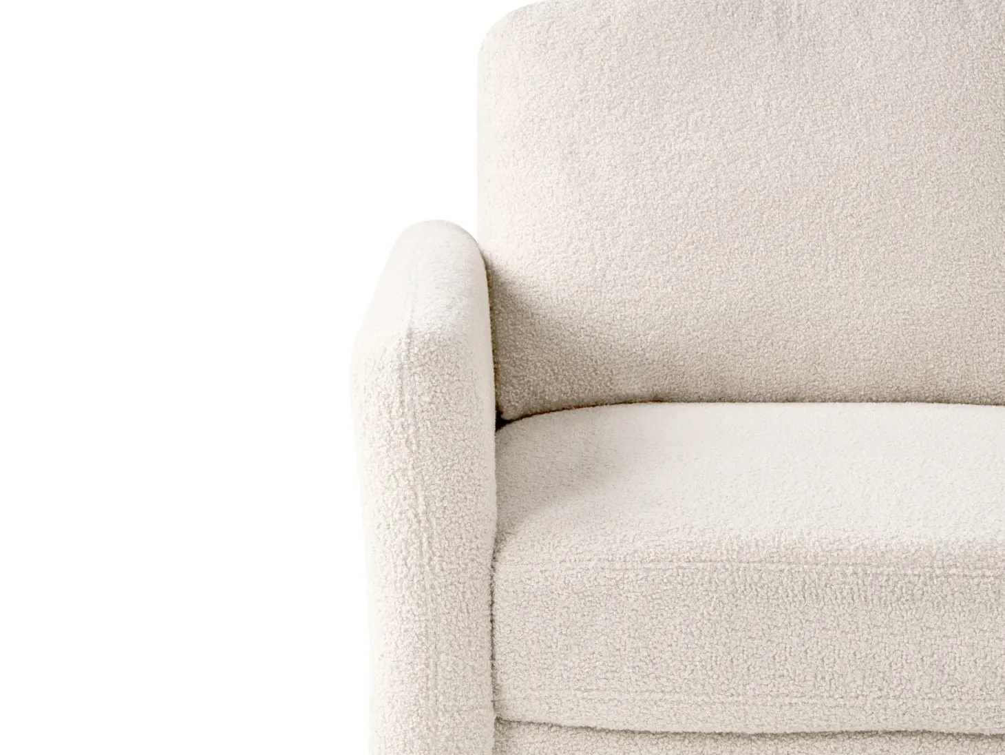 Sofa 2 personers MARE Boucle Beige