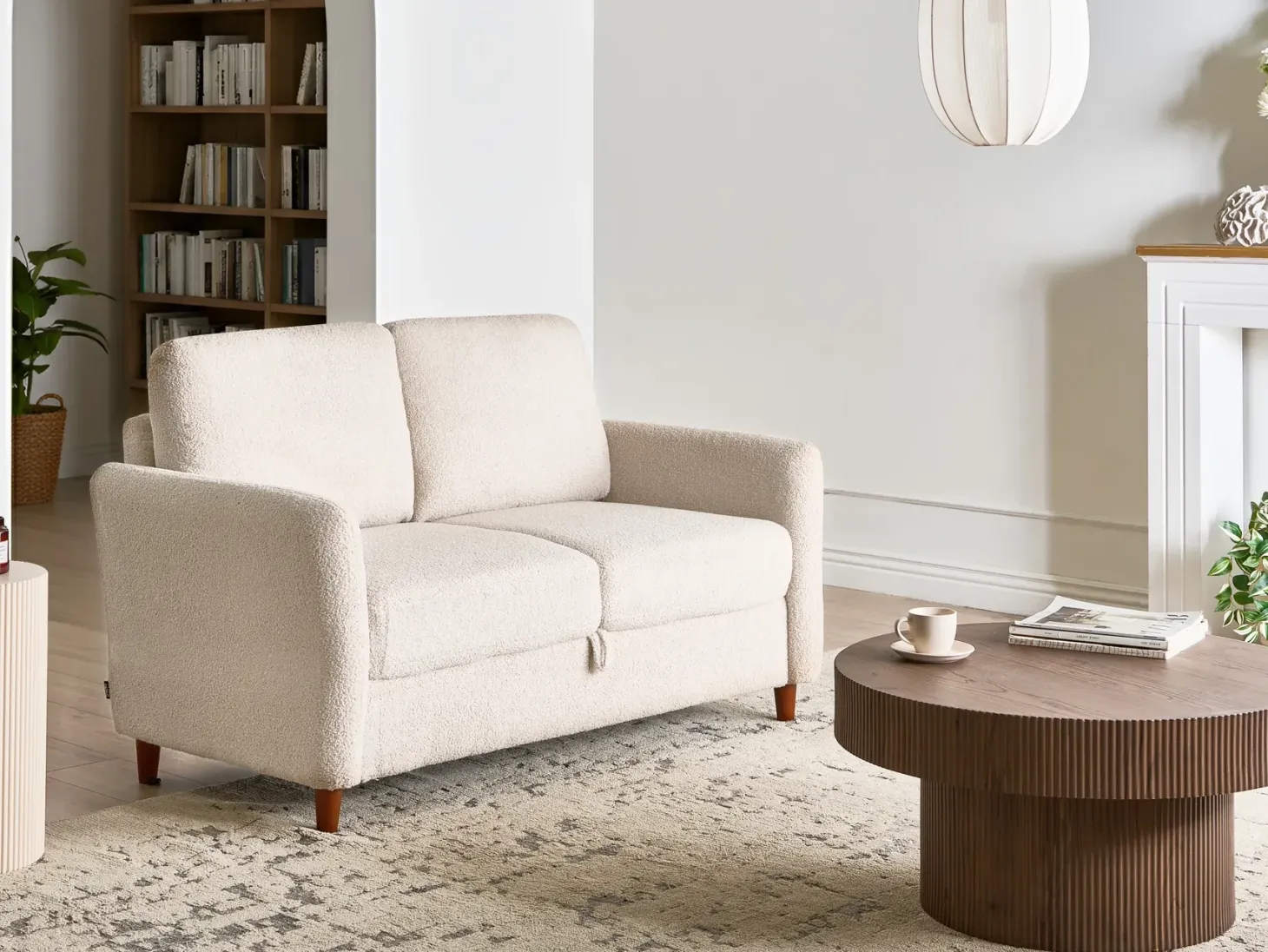 Sofa 2 personers MARE Boucle Beige