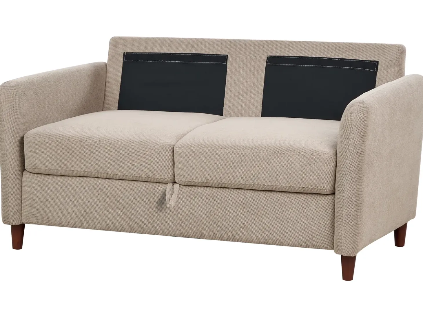 Sofa 2 personers MARE Brungrå med opbevaring