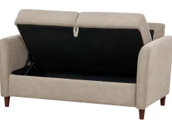 Sofa 2 personers MARE Brungrå med opbevaring