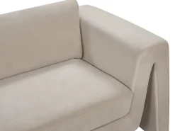 Sofa 3 personers MAUNU Velour Brungrå