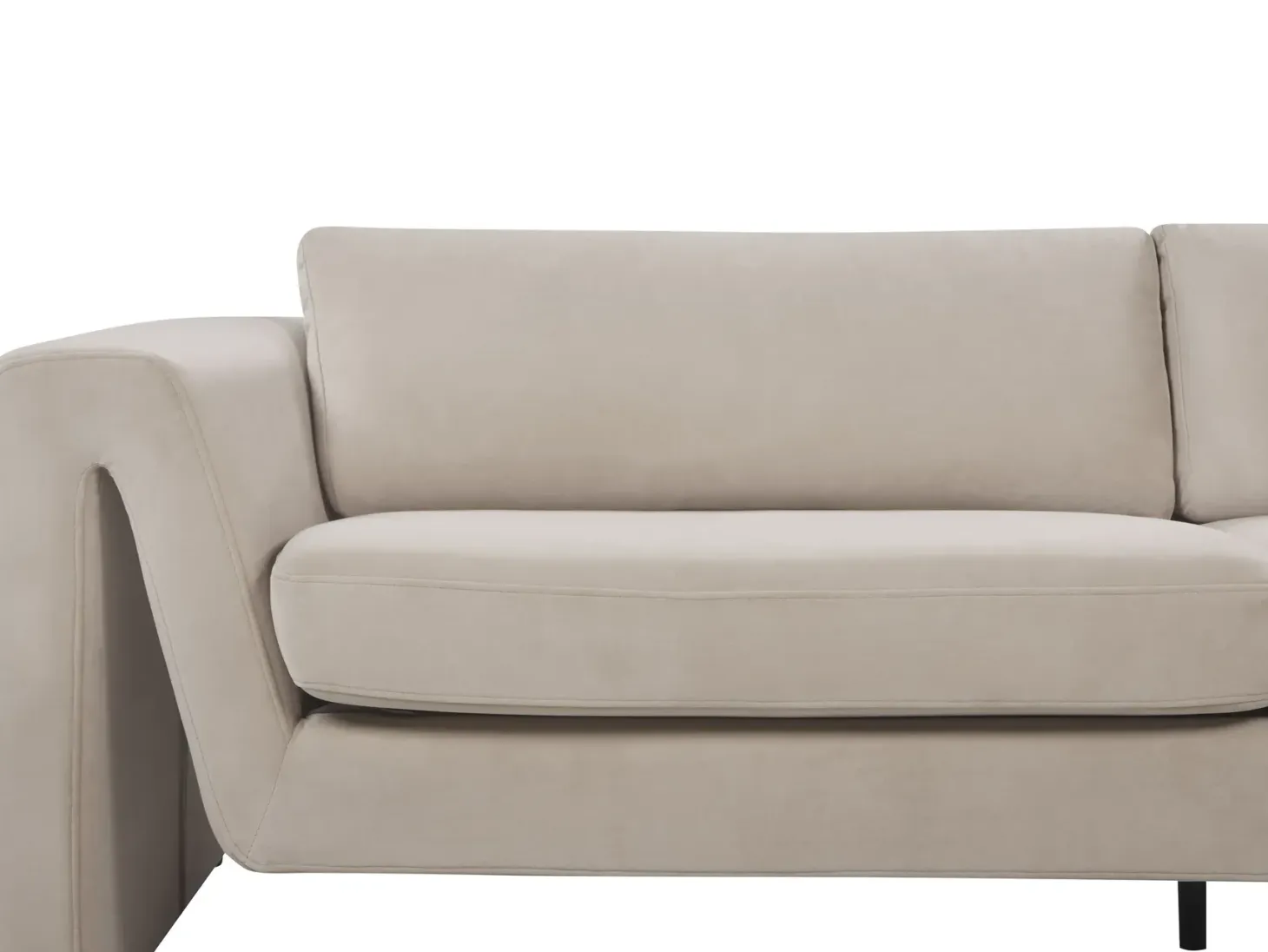 Sofa 3 personers MAUNU Velour Brungrå