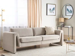 Sofa 3 personers MAUNU Velour Brungrå