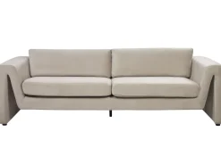 Sofa 3 personers MAUNU Velour Brungrå