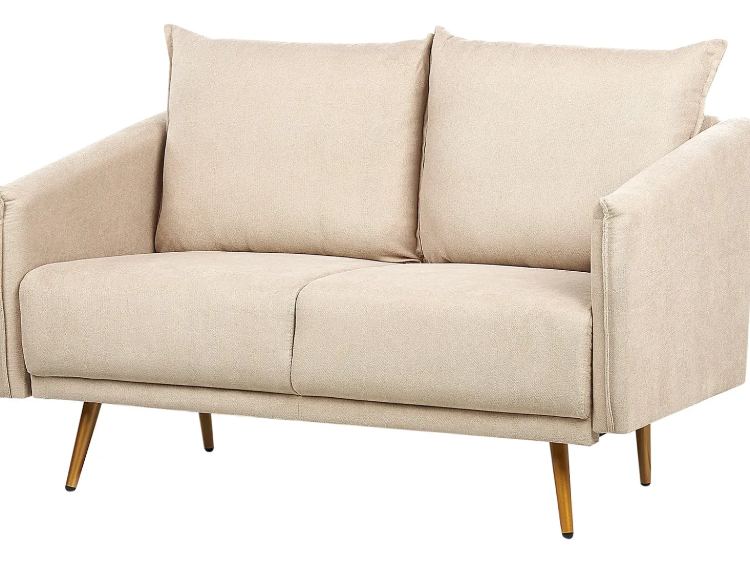 Sofa 2 personers MAURA Velour Beige
