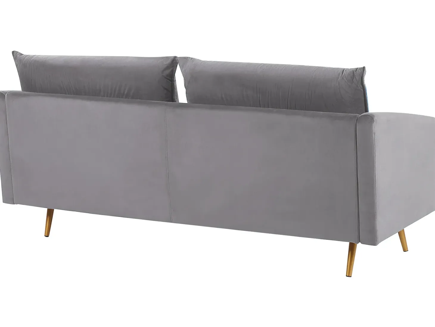 Sofa 3 personers MAURA Velour Grå