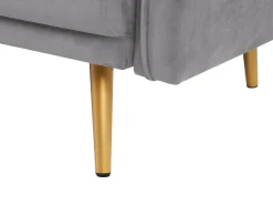 Sofa 3 personers MAURA Velour Grå