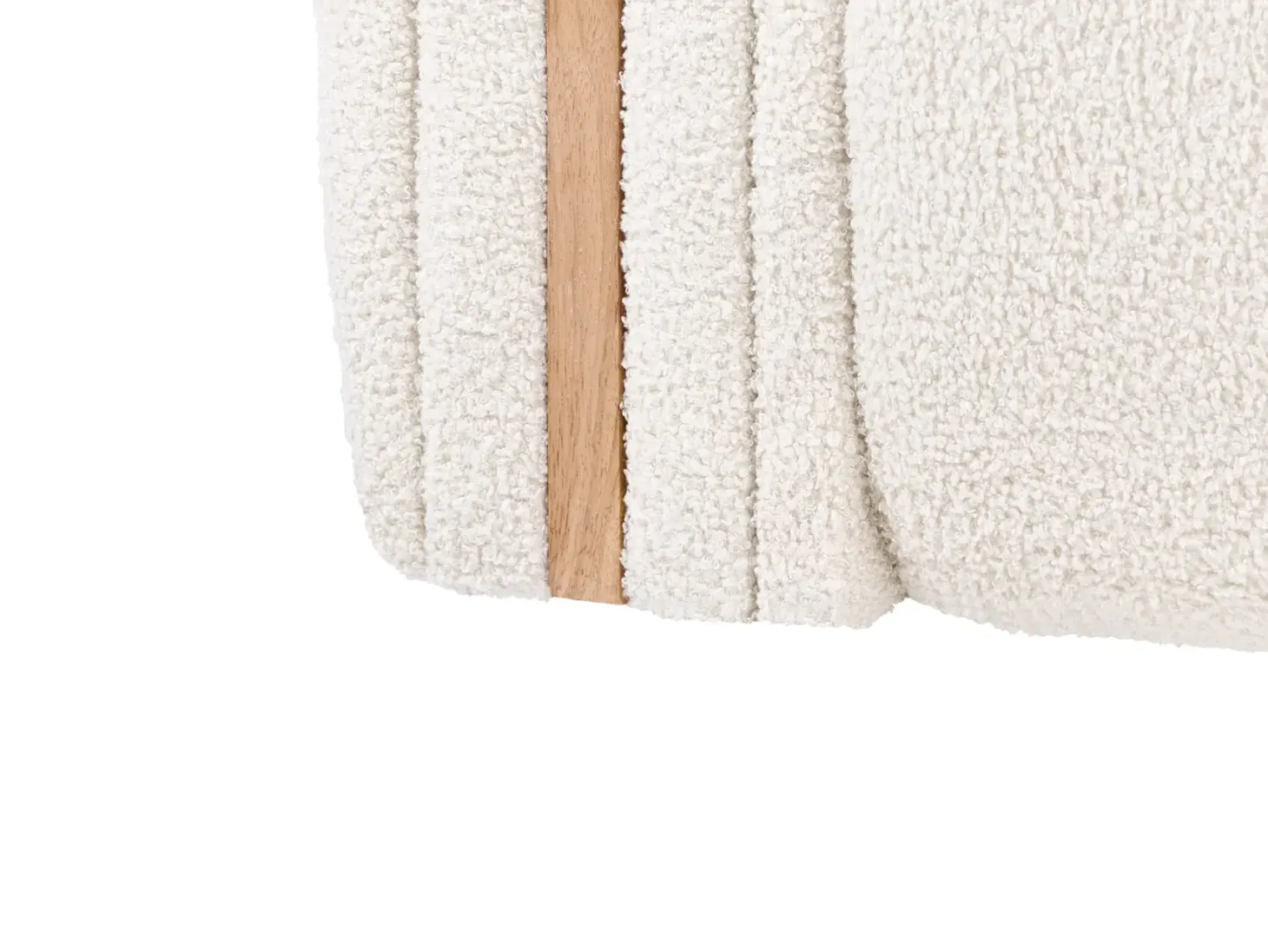 Sofa 2 personers MORSIL Boucle Cremehvid