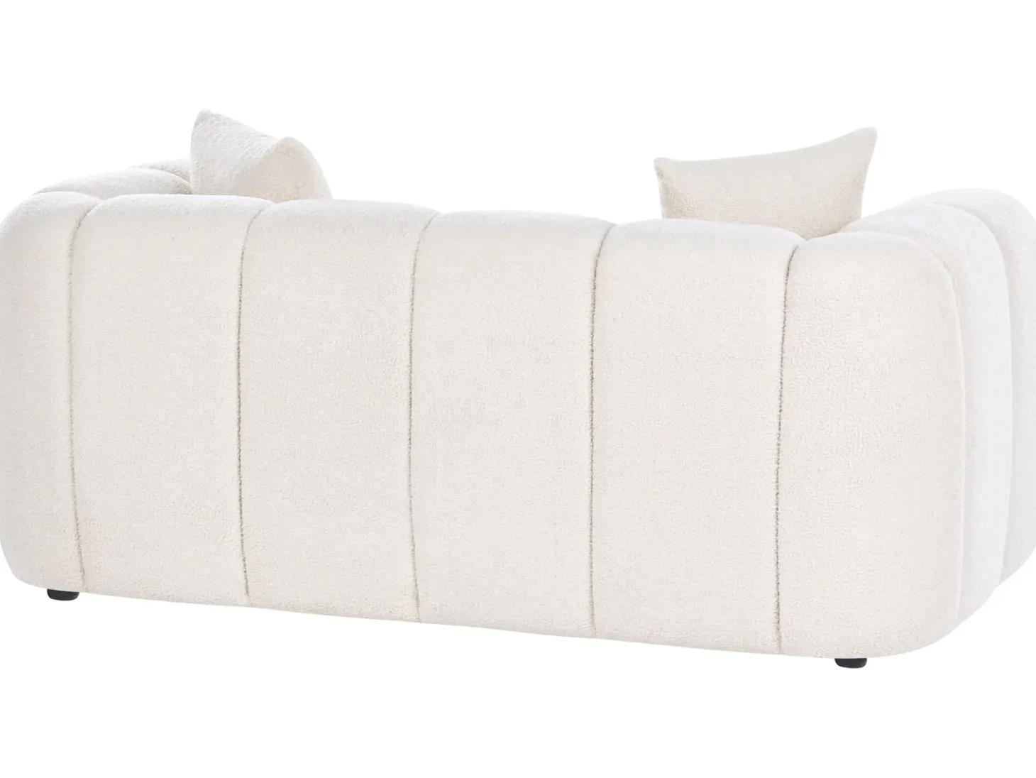 Sofa 2 personers MORSIL Boucle Cremehvid