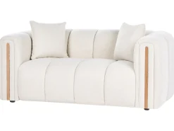 Sofa 2 personers MORSIL Boucle Cremehvid