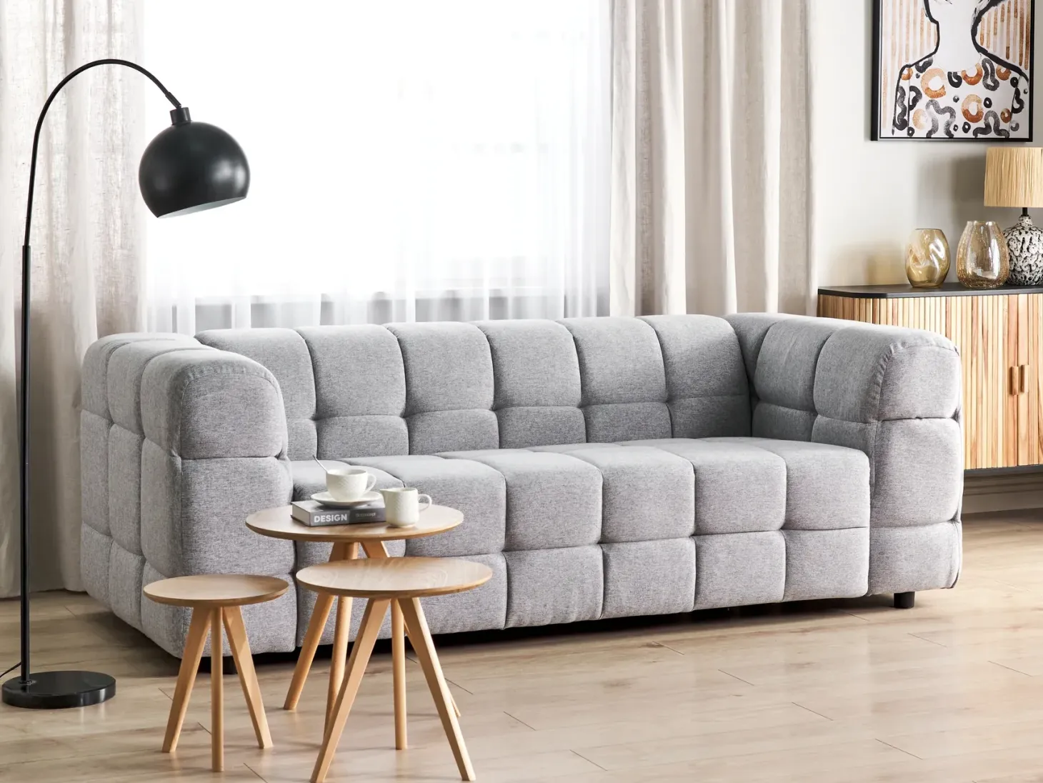 Sofa 3 personers MULLOLA Lysegrå