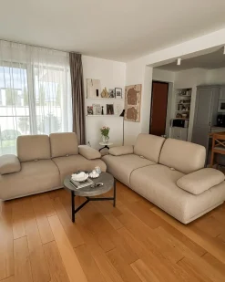 Sofa 3 personers NACKA Boucle Beige