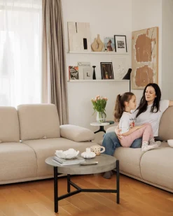 Sofa 3 personers NACKA Boucle Beige