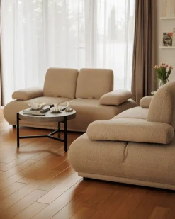 Sofa 2 personers NACKA Boucle Beige