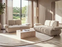 Sofa 2 personers NACKA Boucle Beige