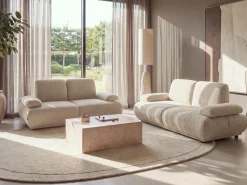 Sofa 2 personers NACKA Boucle Beige