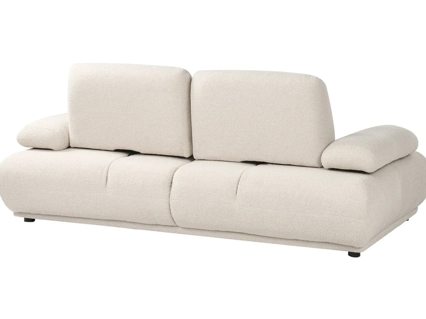 Sofa 3 personers NACKA Boucle Cremehvid