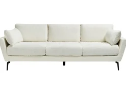 Sofa 4 personers NENOLA Boucle Cremehvid
