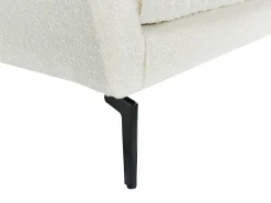 Sofa 4 personers NENOLA Boucle Cremehvid