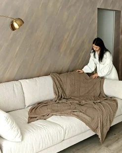 Sofa 4 personers NENOLA Boucle Cremehvid