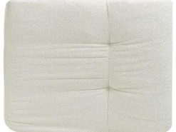 Sofa 4 personers NENOLA Boucle Cremehvid