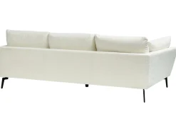 Sofa 4 personers NENOLA Boucle Cremehvid