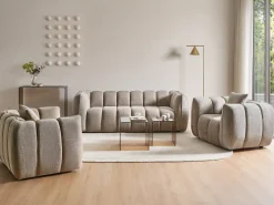 Sofa 3 personers NESS Brungrå