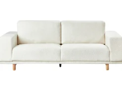 Sofa 3 personers NIVALA Boucle Cremehvid