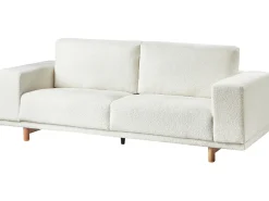 Sofa 3 personers NIVALA Boucle Cremehvid