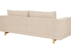 Sofa 3 personers NIVALA Fløjl Beige
