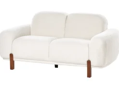 Sofa 2 personers ODNES Boucle Hvid