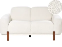 Sofa 2 personers ODNES Boucle Hvid