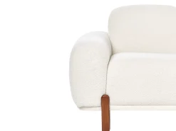 Sofa 2 personers ODNES Boucle Hvid